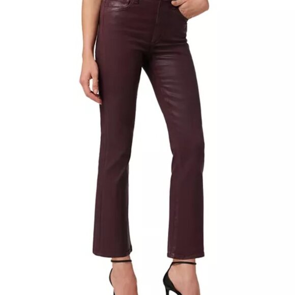 Joe's Jeans The Callie Coated Jeans, size 27, rum raisin - Picture 1 of 5